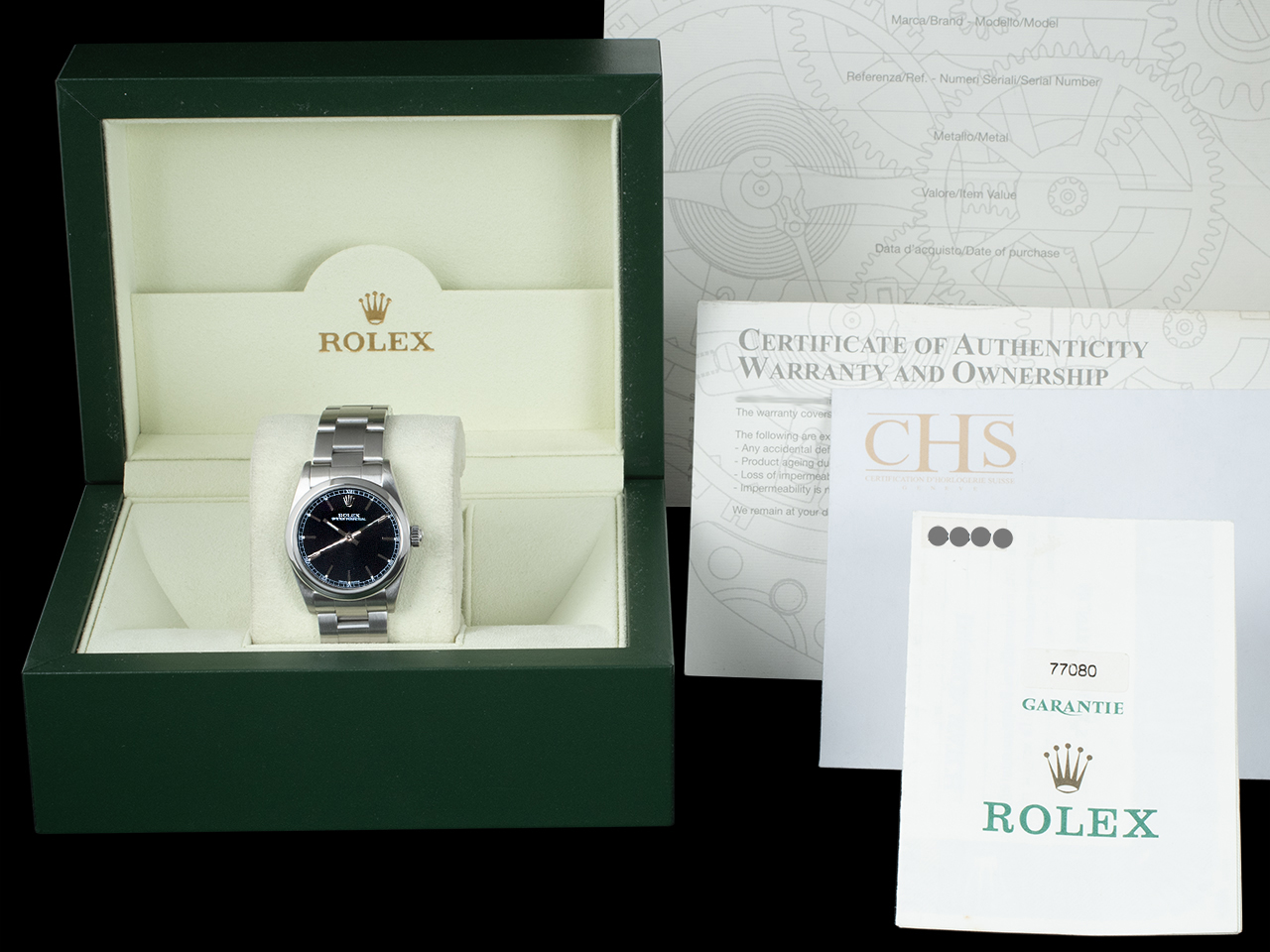 Rolex Oyster Perpetual 31 Nero Oyster 77080 Royal Black Onyx - immagine 5