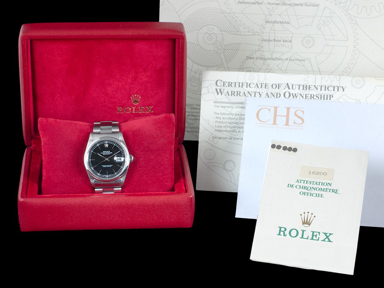 Rolex Datejust 36 Nero Oyster 16200 Royal Black Onyx - immagine 5