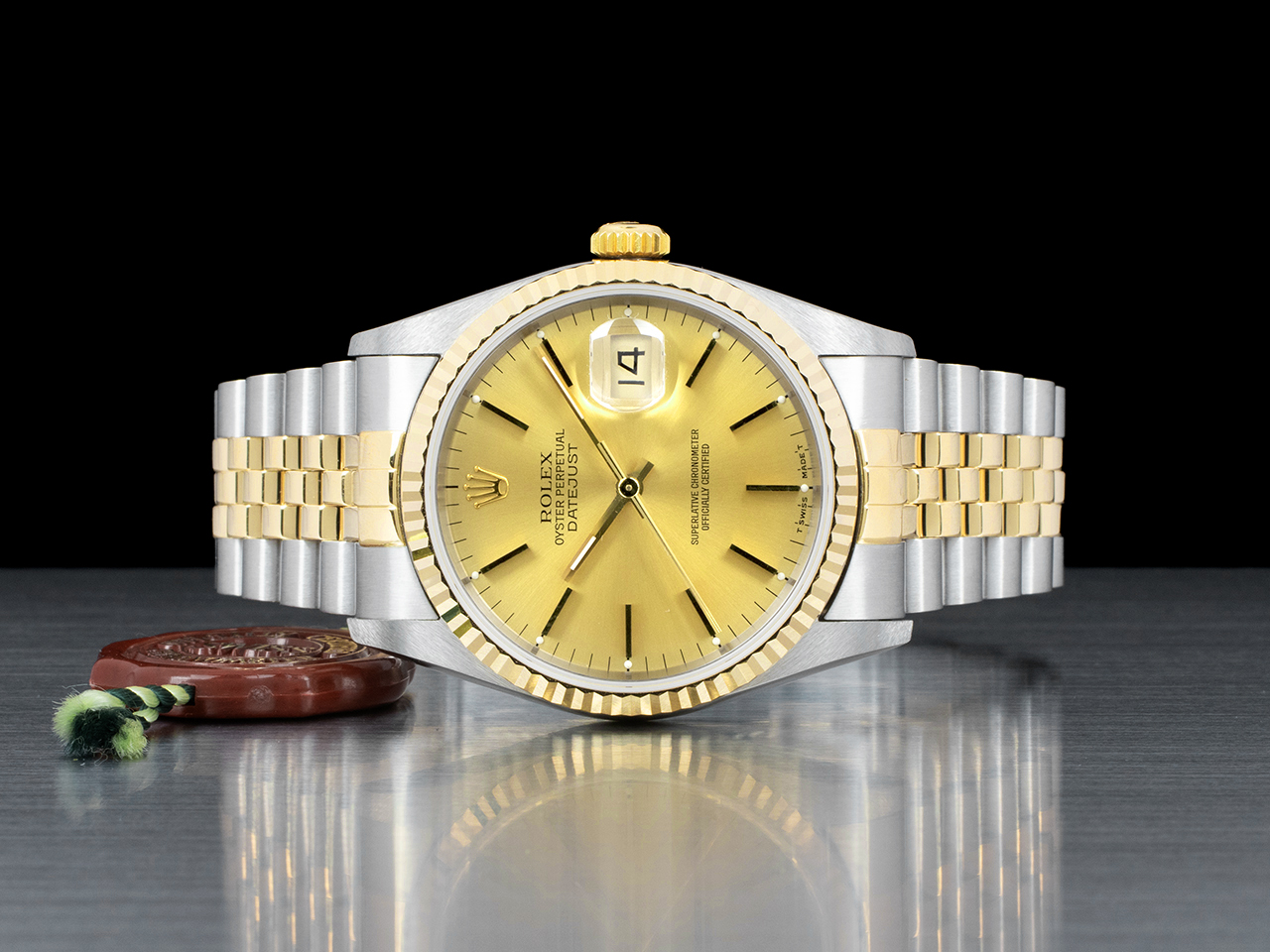 Rolex Datejust 36 Champagne Jubilee 16233 Crissy - immagine 3