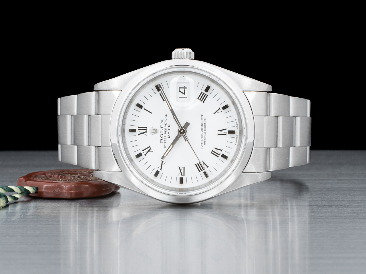 Rolex Date 34 Bianco Oyster 15200 White Milk Romani - immagine 3