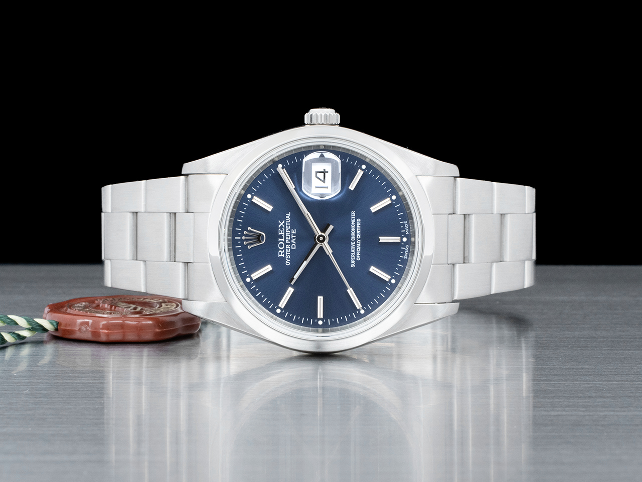 Rolex Date 34 Blu Oyster 15200 Blue Jeans - immagine 3