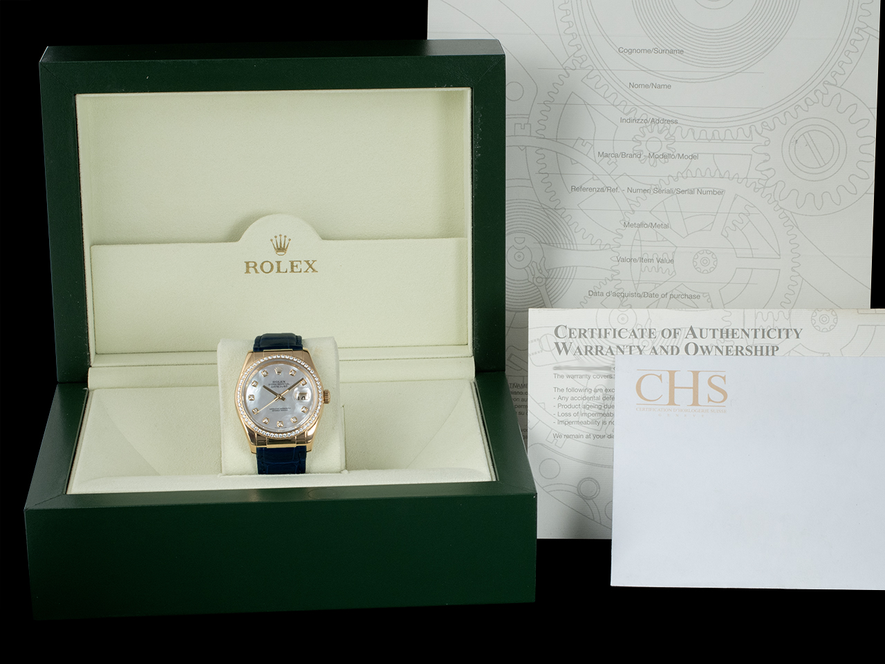 Rolex Datejust 36 Oro 116188 Quadrante MOP Diamanti e Ghiera Diamanti - immagine 5