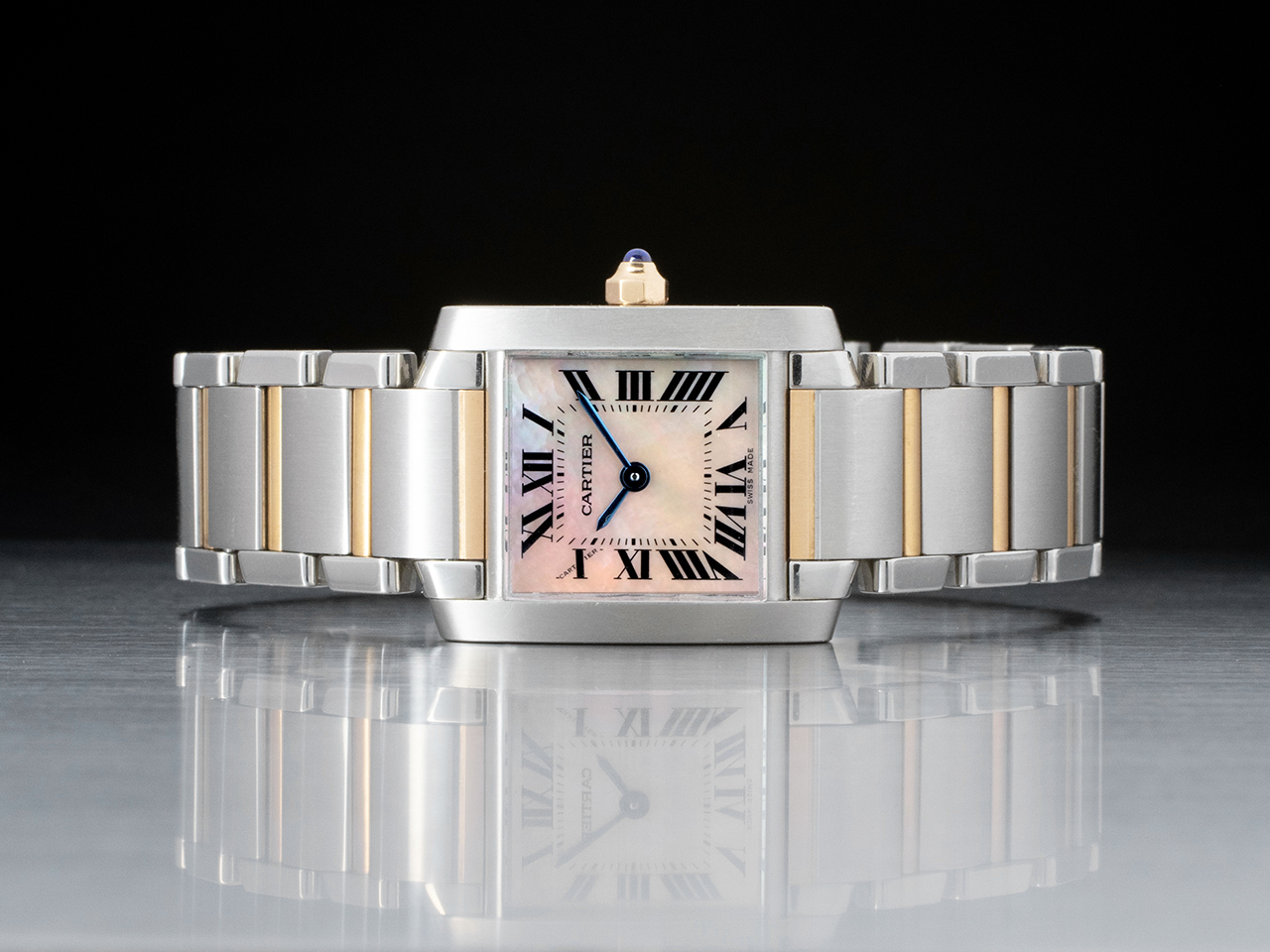 Cartier Tank Francaise Lady 2384 Quadrante Madreperla Romani W51027Q4 - immagine 3