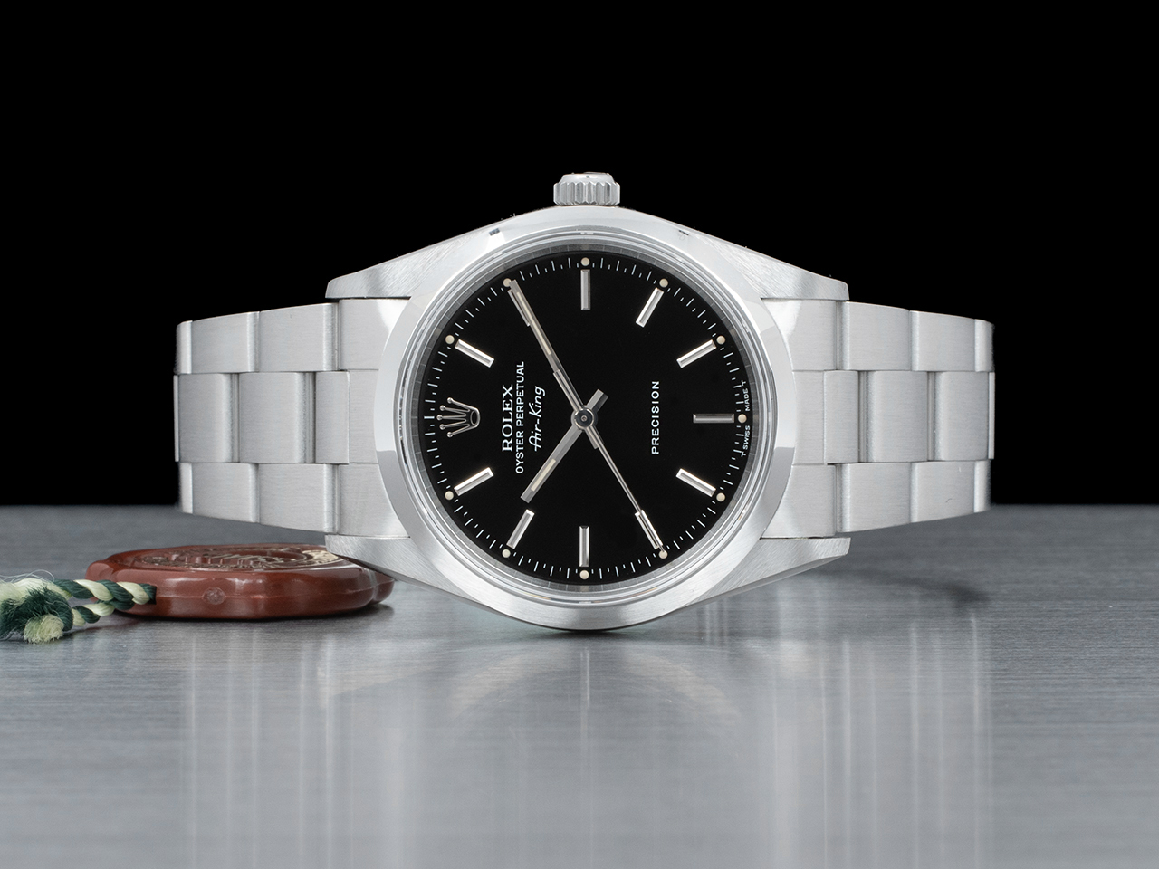 Rolex Air-King 34 Nero Oyster 14000 Royal Black Onyx - immagine 3