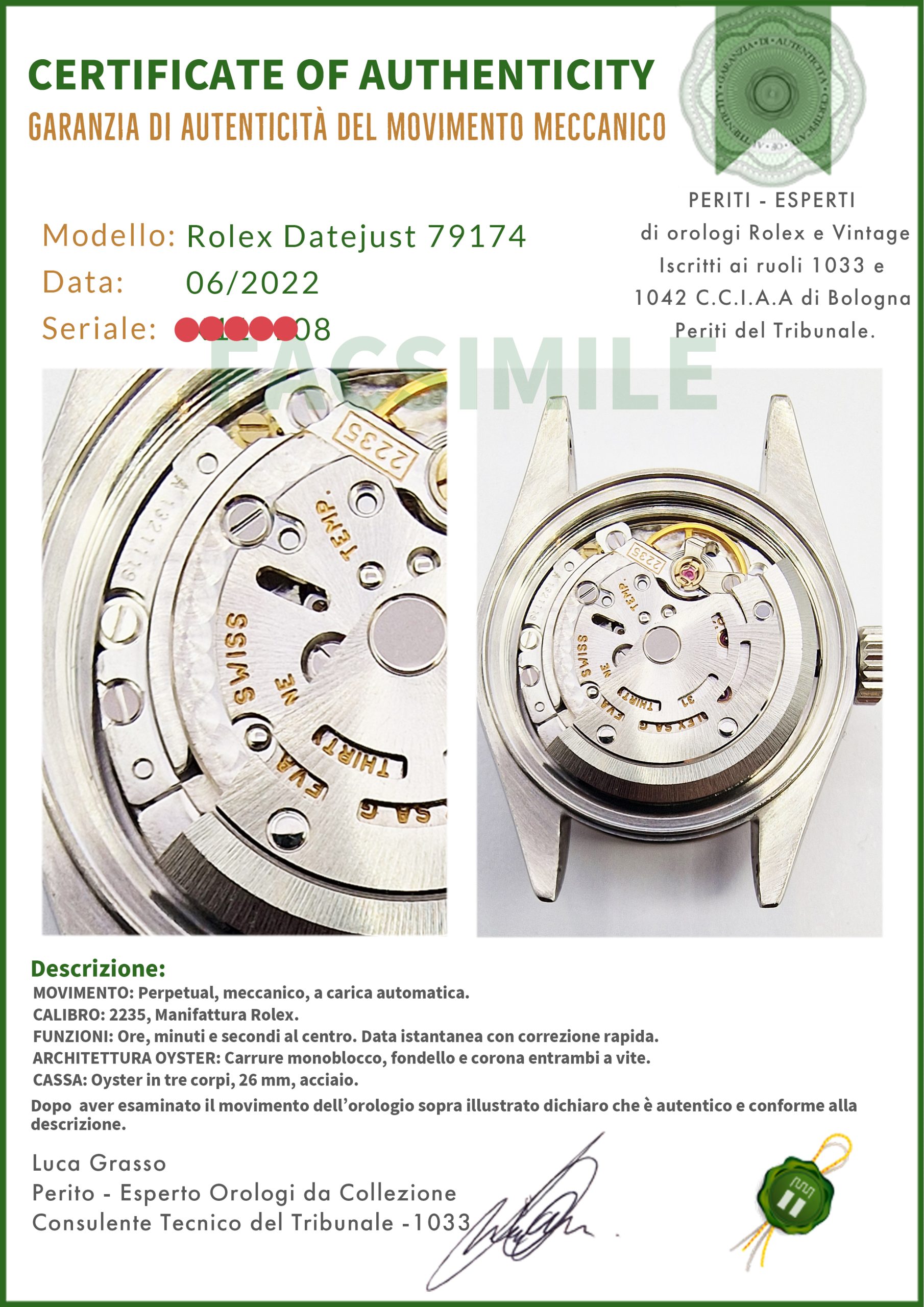 Rolex Datejust Lady 26 Rosa Jubilee 79174 Pink Flamingo Arabi - immagine 6