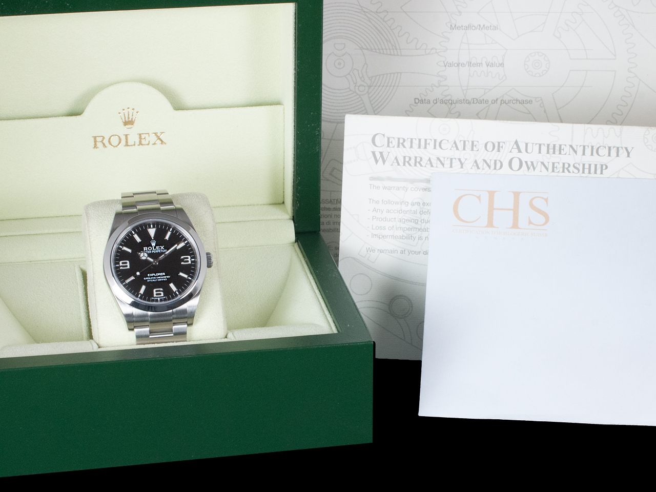 Rolex Explorer 39 214270 Oyster Quadrante Nero Mark II - immagine 5