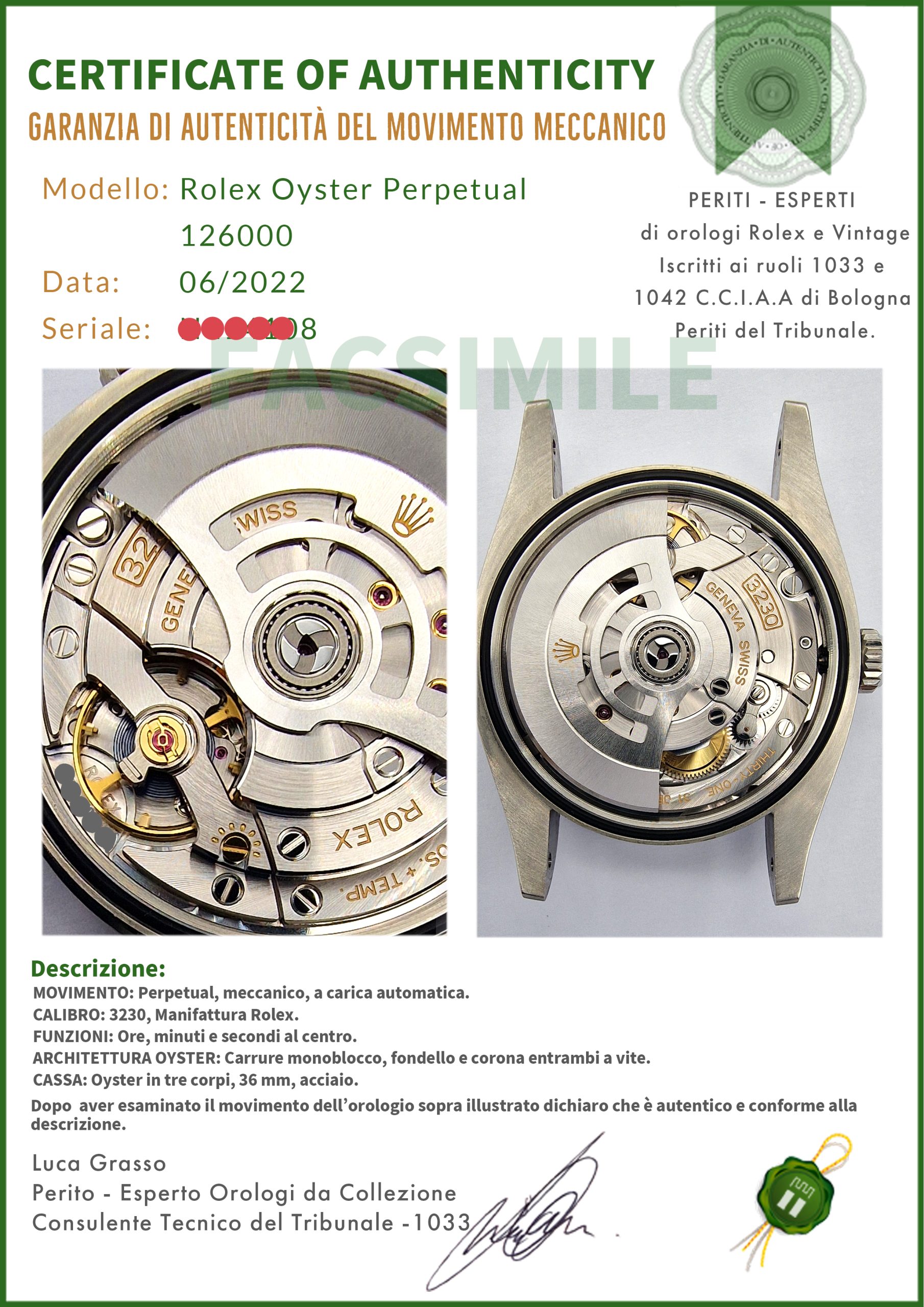 Rolex Oyster Perpetual 36 Blu Oyster 126000 Med Blue - immagine 6