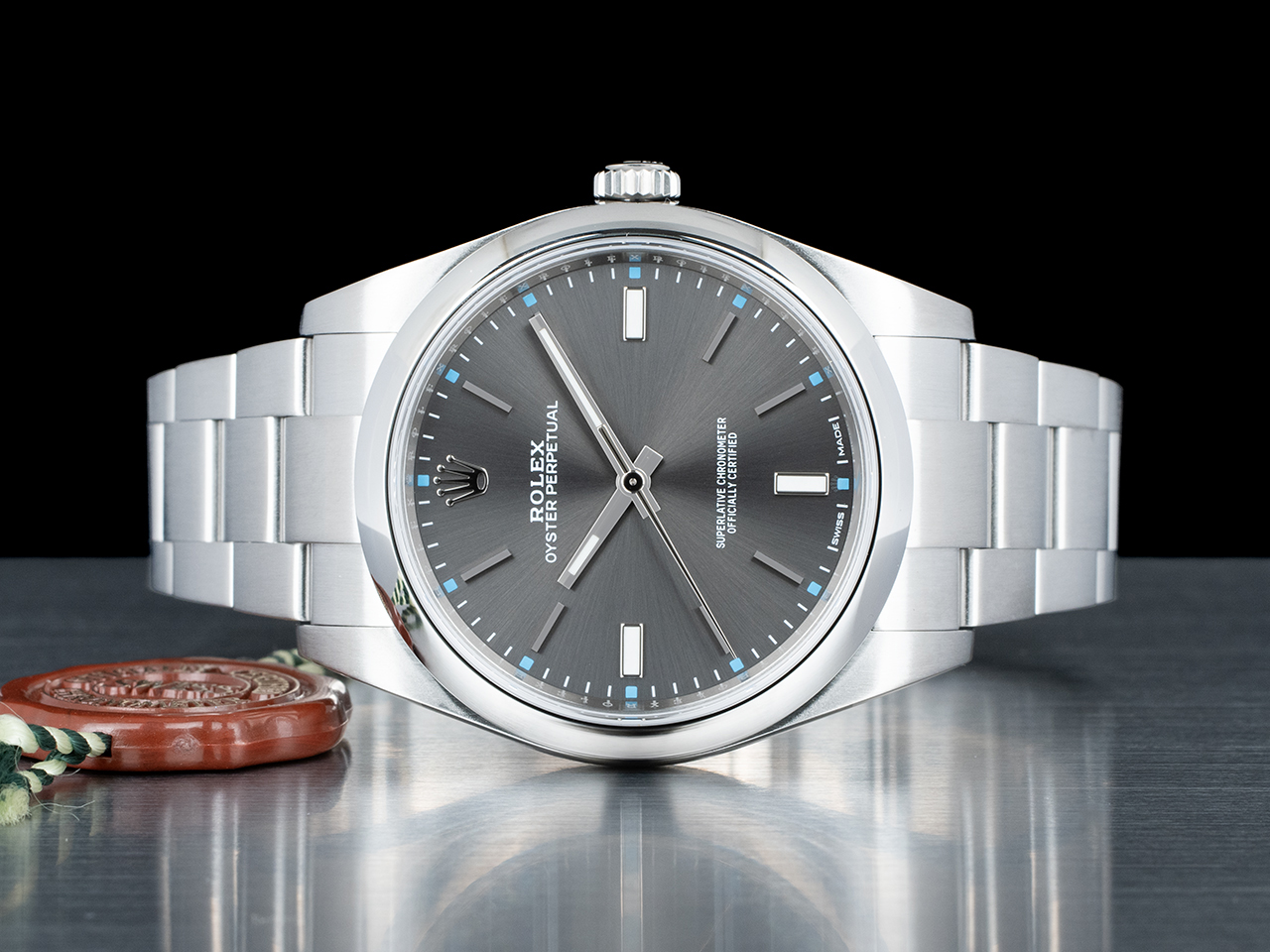 Rolex Oyster Perpetual 39 114300 Oyster Quadrante Ardesia - immagine 3