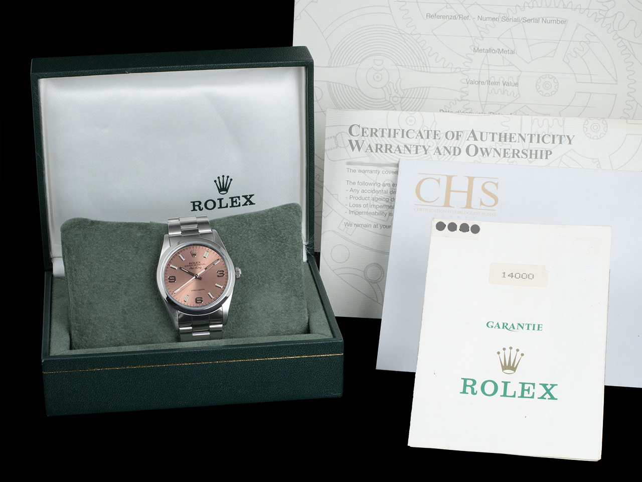 Rolex Air-King 34 Bronzo Oyster 14000 Pink Flamingo - immagine 5