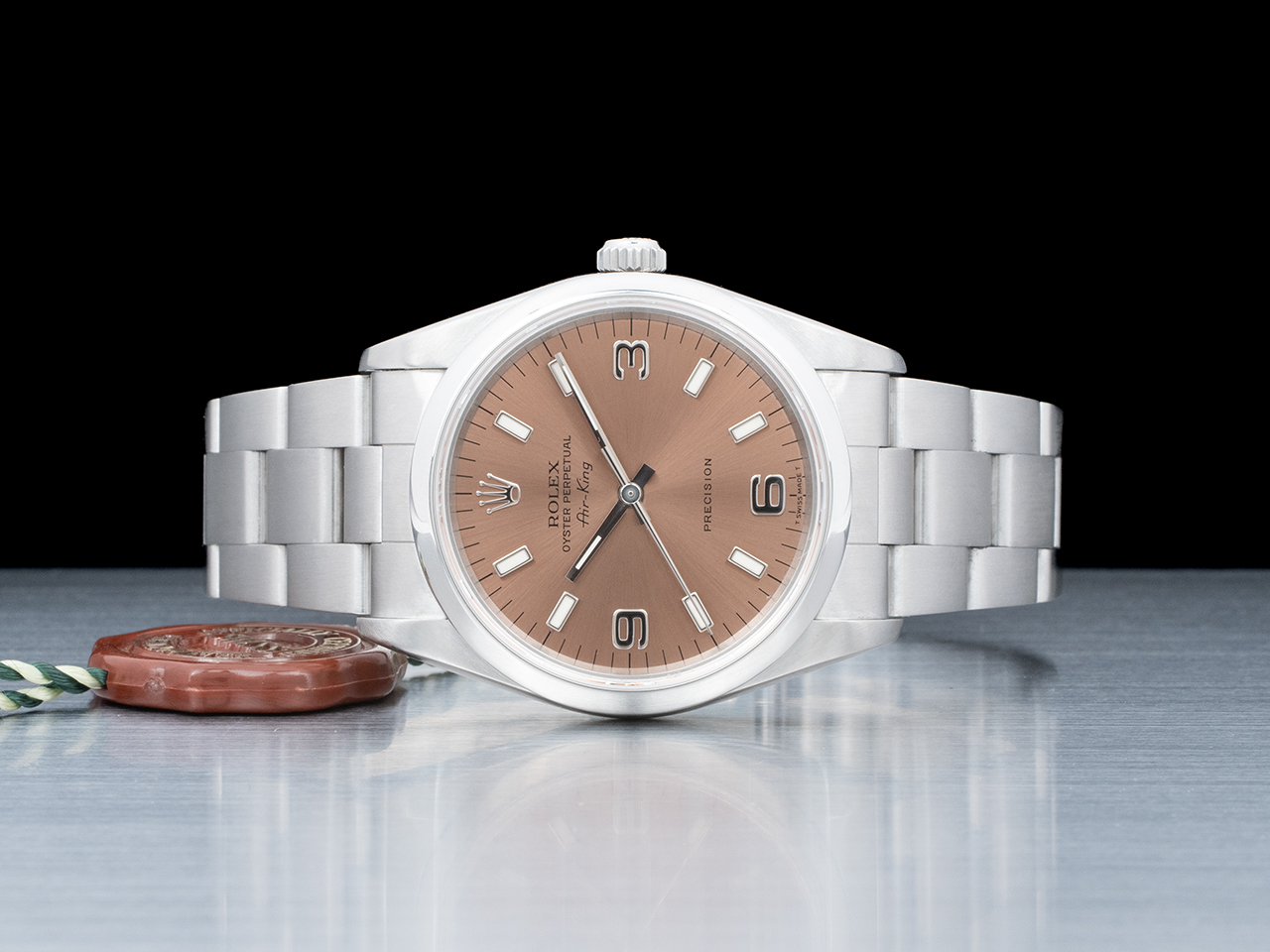 Rolex Air-King 34 Bronzo Oyster 14000 Pink Flamingo - immagine 3