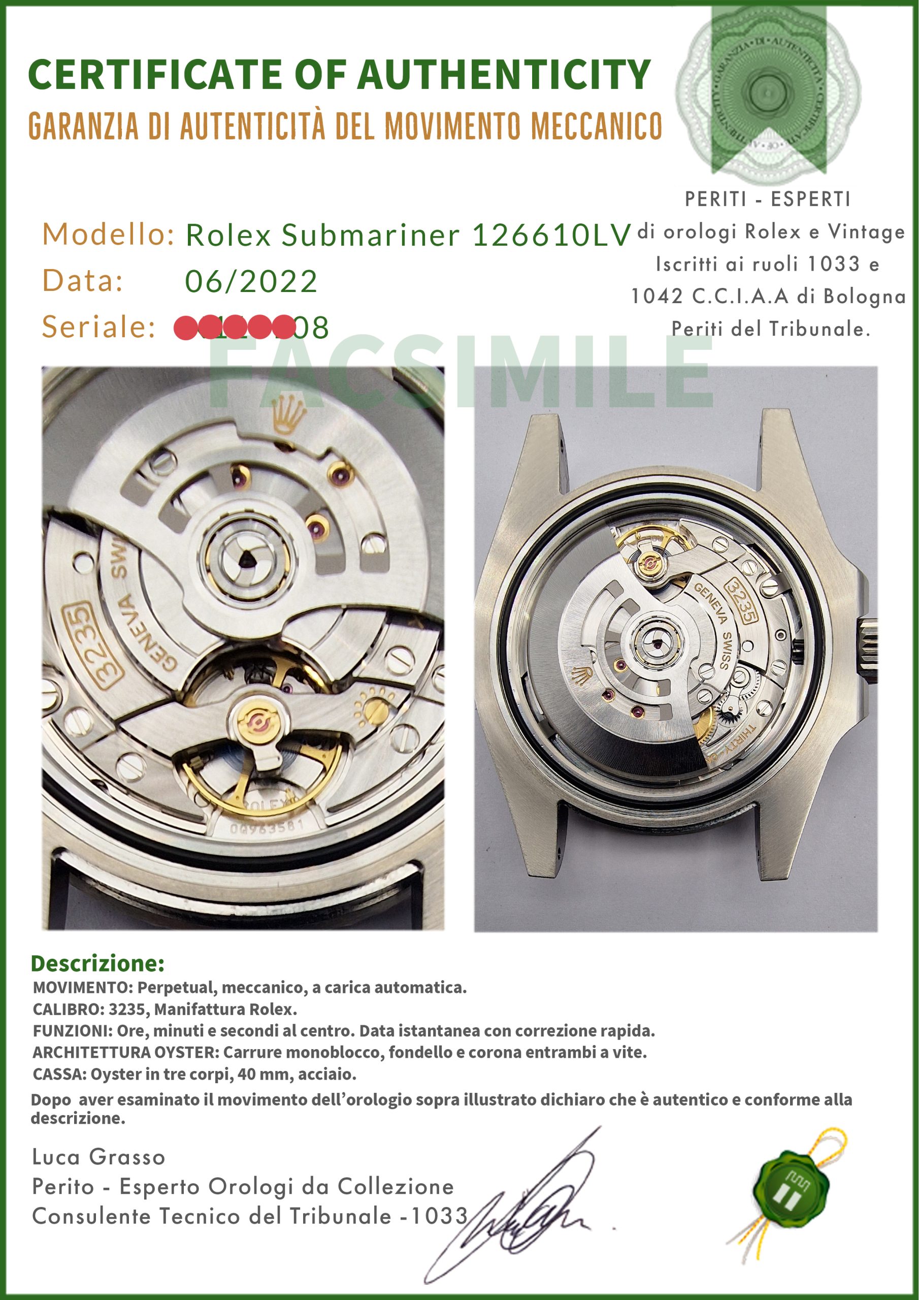 Rolex Submariner Date 126610LV Starbucks Ghiera Ceramica Verde Quadrante Nero - immagine 7