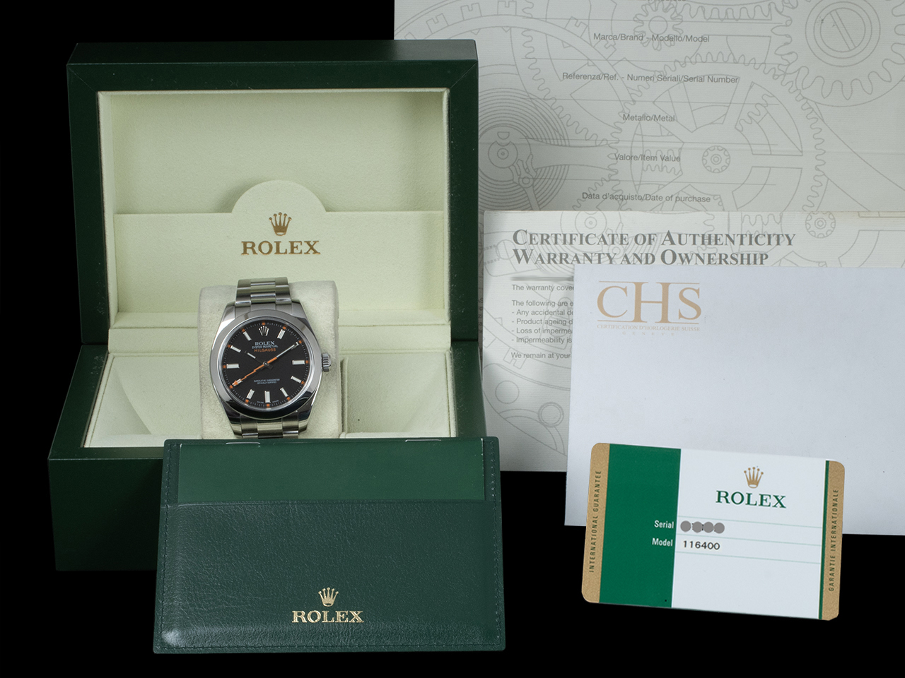 Rolex Milgauss 116400 Oyster Quadrante Nero - immagine 5