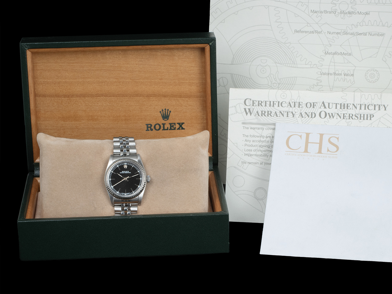 Rolex Oyster Perpetual 31 Nero Jubilee 67514 Royal Black Onyx - immagine 5