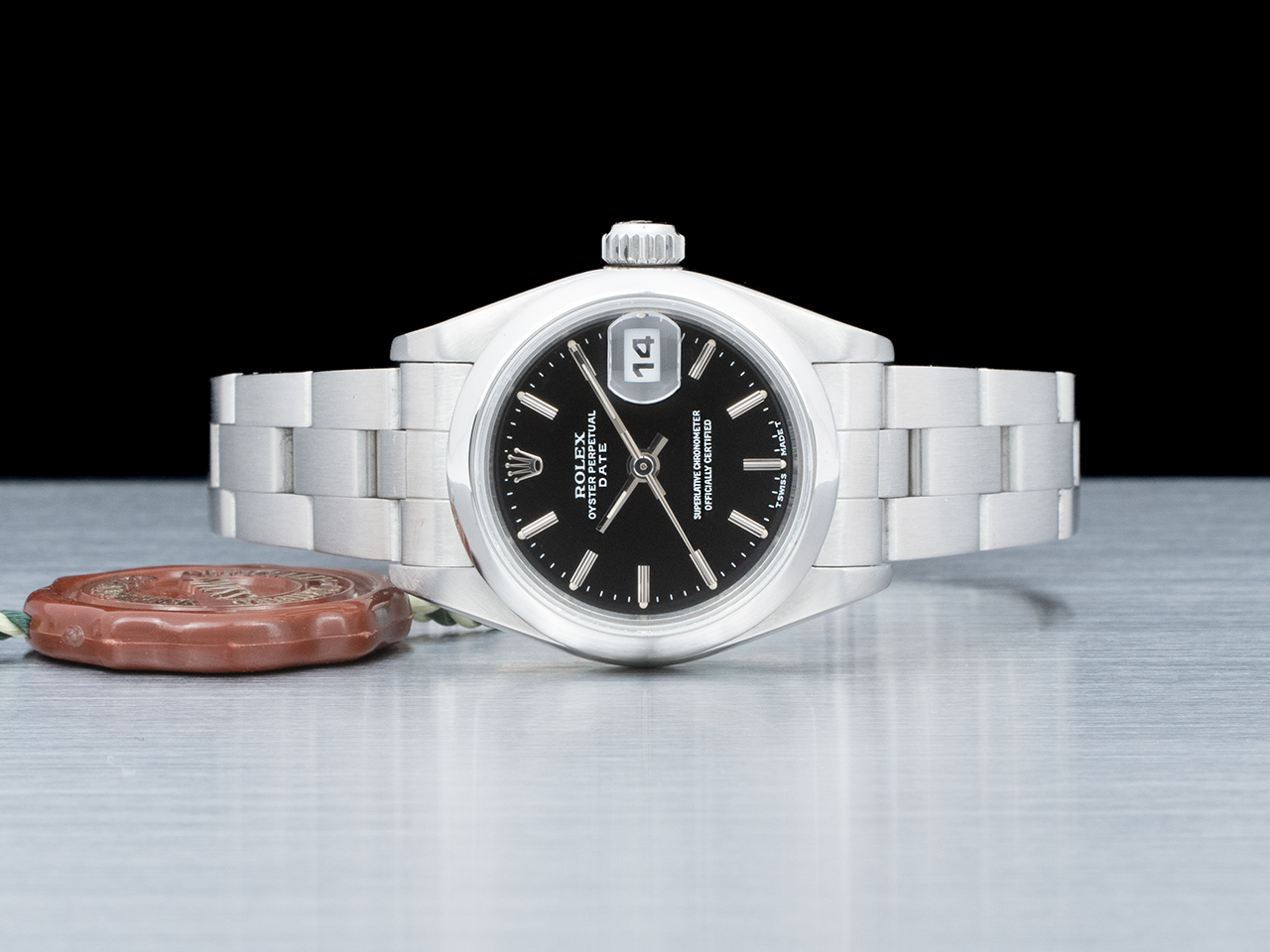 Rolex Date Lady 24 69160 Nero Oyster Royal Black Onyx - immagine 3