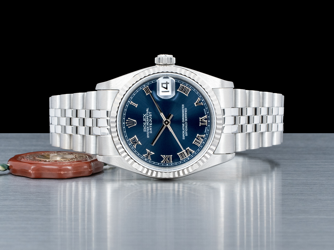 Rolex Datejust 31 Blu Jubilee 68274 Blue Jeans Romani - immagine 3