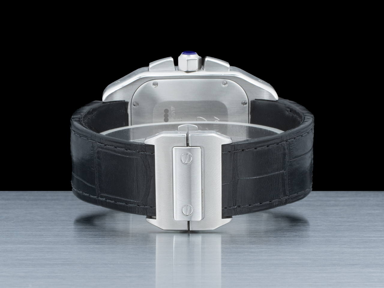 Cartier Santos 100 XL Chrono 2740 Quadrante Argento Romani - immagine 4