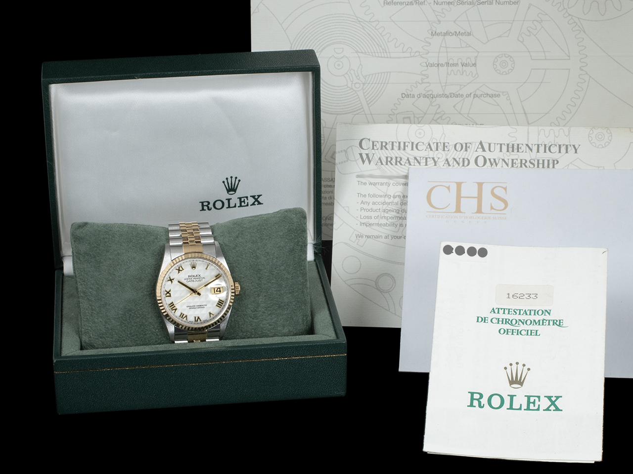 Rolex Datejust 36 Argento Jubilee 16233 Silver Pyramid Romani - immagine 4