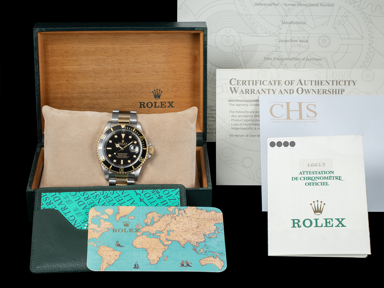 Rolex Submariner Date 16613 Oyster Quadrante Nero - immagine 5