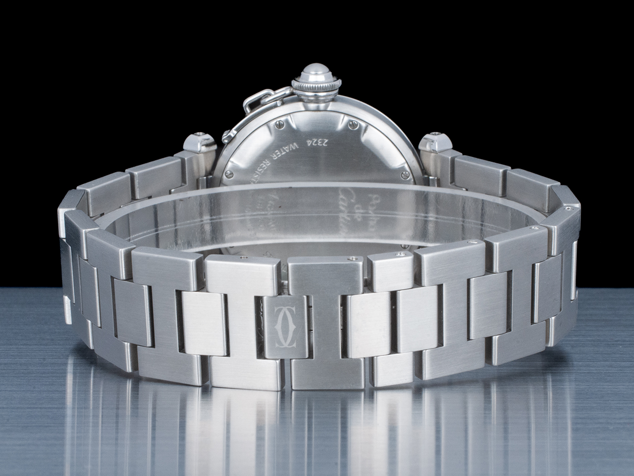 Cartier Pasha C 2324-W31043M7 Quadrante Nero Arabi - immagine 4