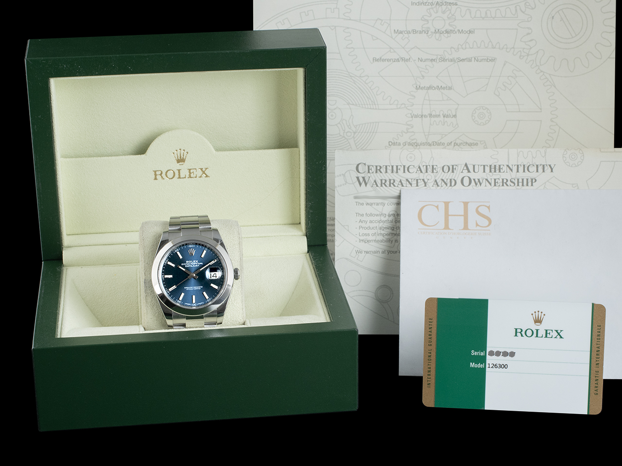 Rolex Datejust 41 Blu Oyster 116300 Blue Jeans - immagine 5