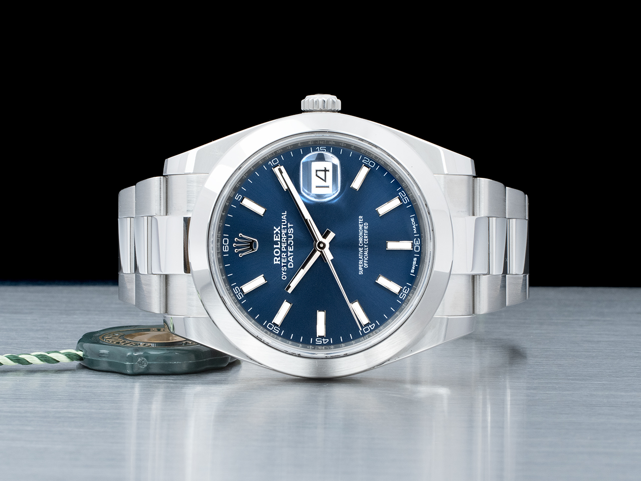 Rolex Datejust 41 Blu Oyster 116300 Blue Jeans - immagine 3