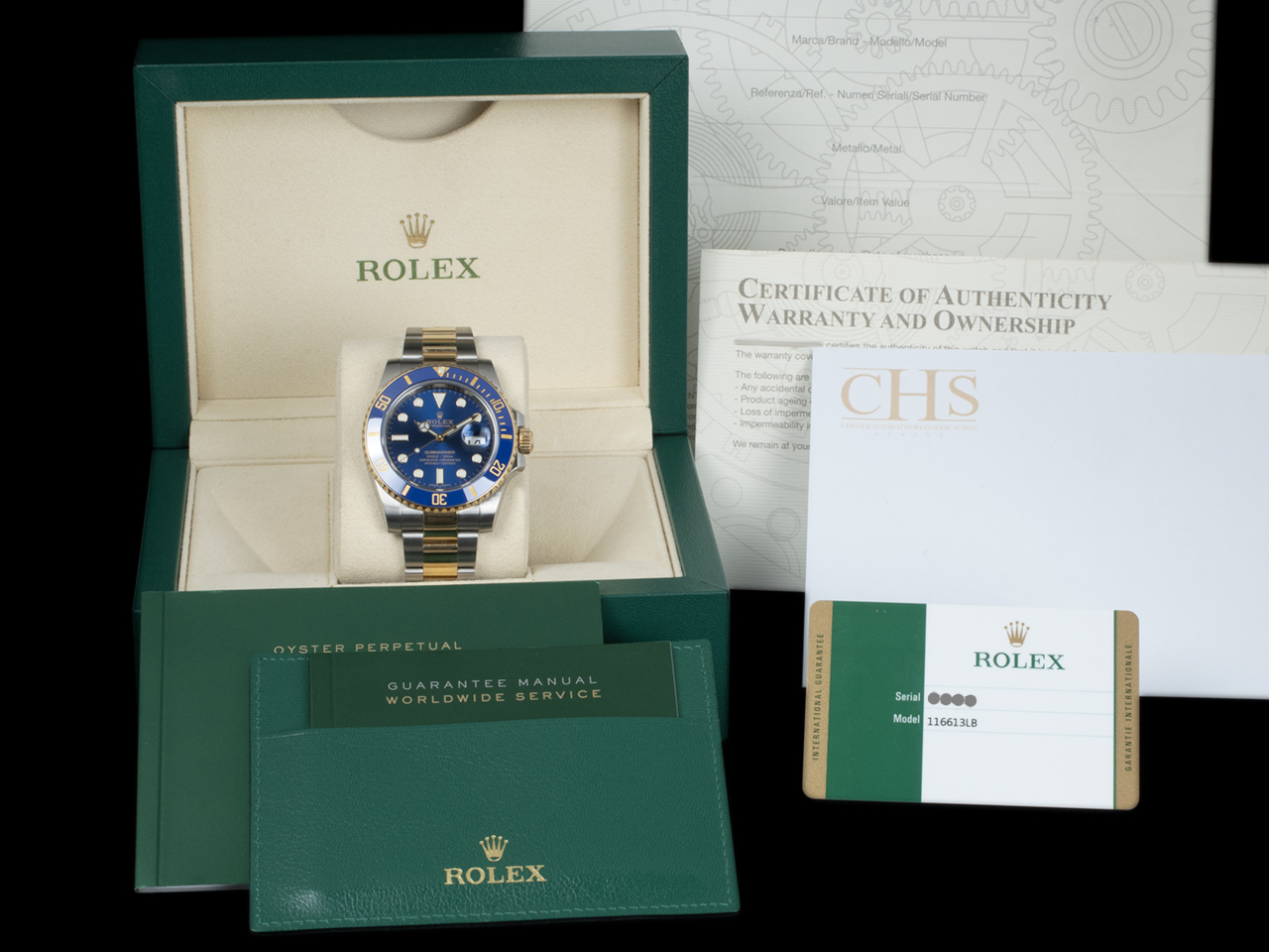 Rolex Submariner Date 116613LB Oyster Quadrante Blu - immagine 5