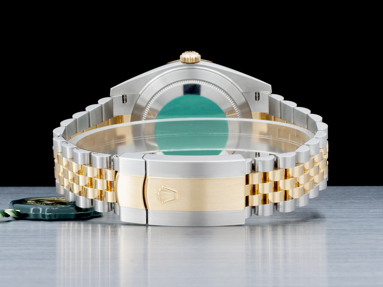 Rolex Datejust 41 Ardesia Jubilee 126333 Wimbledon Romani Verdi - immagine 4