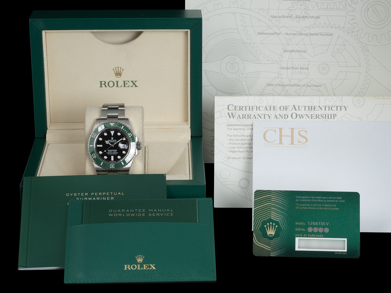 Rolex Submariner Date 126610LV Starbucks Ghiera Ceramica Verde Quadrante Nero - immagine 5