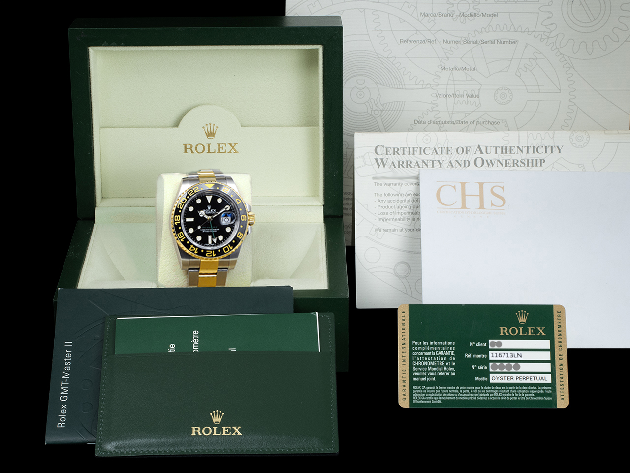 Rolex GMT-Master II 116713LN Quadrante Nero Ghiera Ceramica - immagine 5