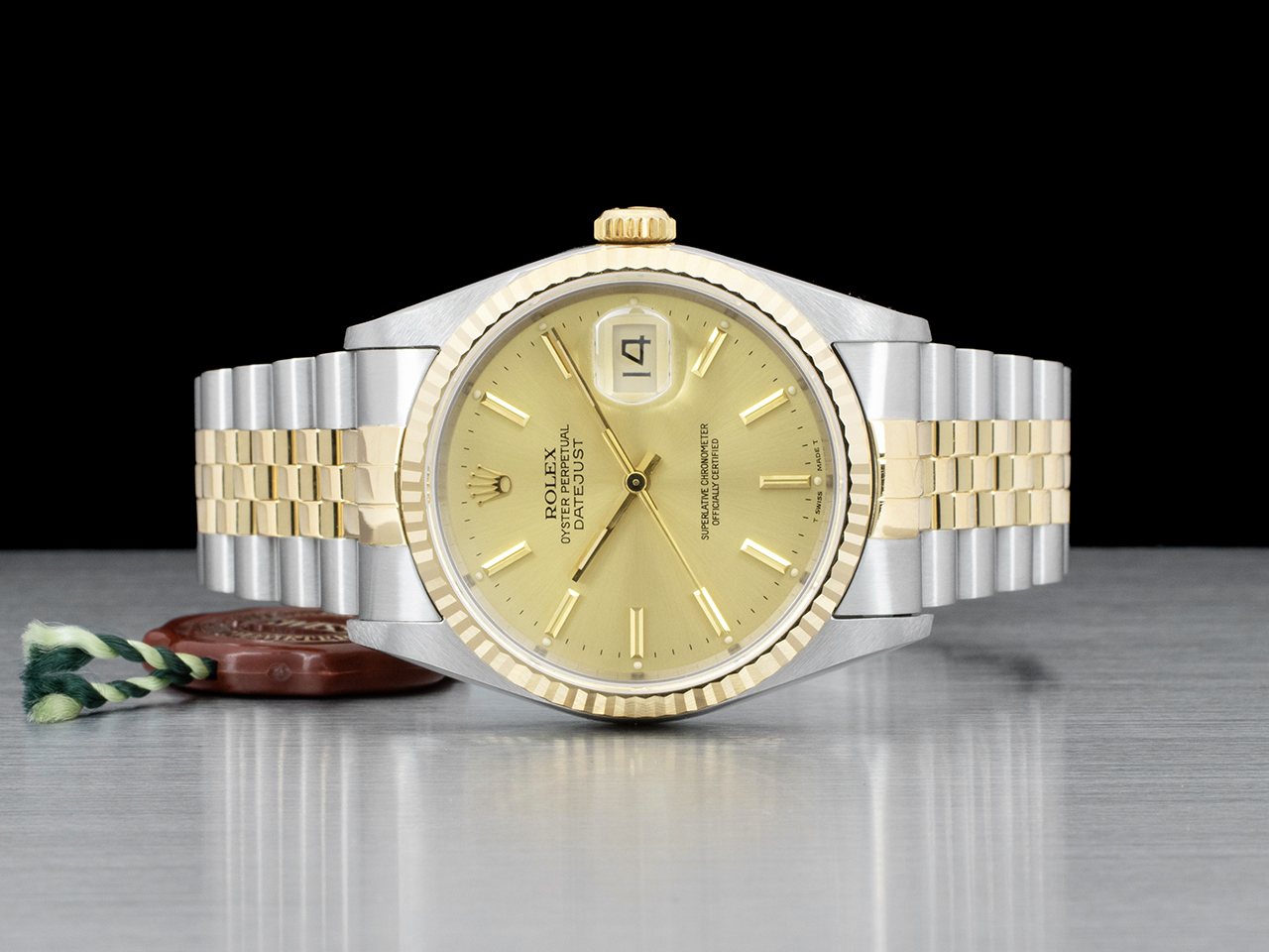 Rolex Datejust 36 Champagne Jubilee 16233 Crissy - immagine 3