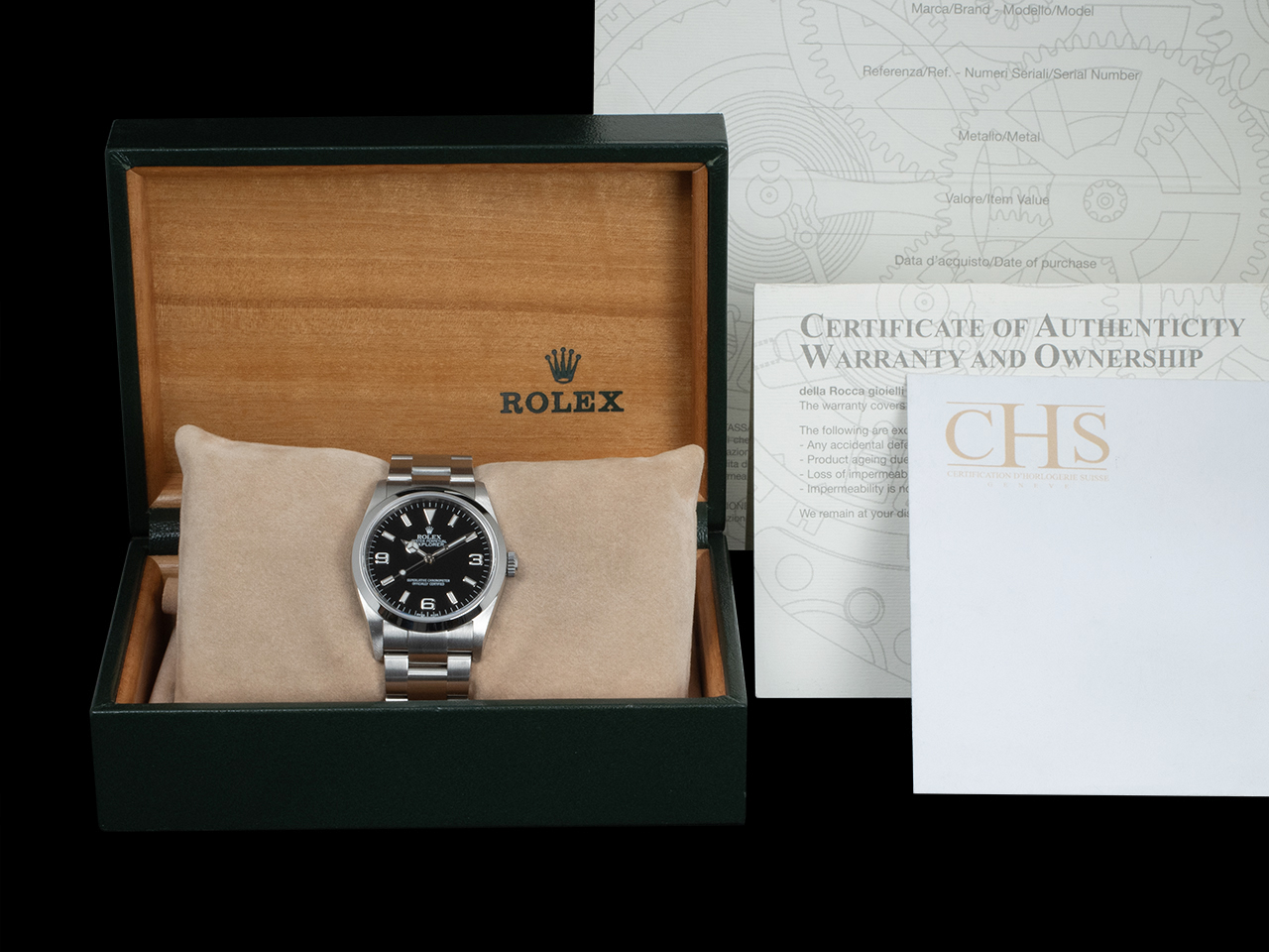 Rolex Explorer 114270 RRR Oyster Quadrante Nero 369 - immagine 5