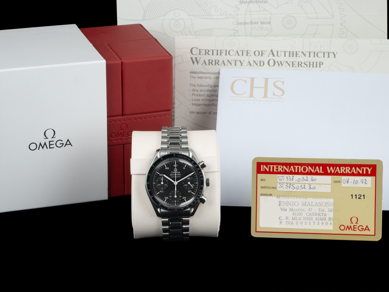 Omega Speedmaster Reduced Automatic 3510.50 Quadrante Nero - immagine 5