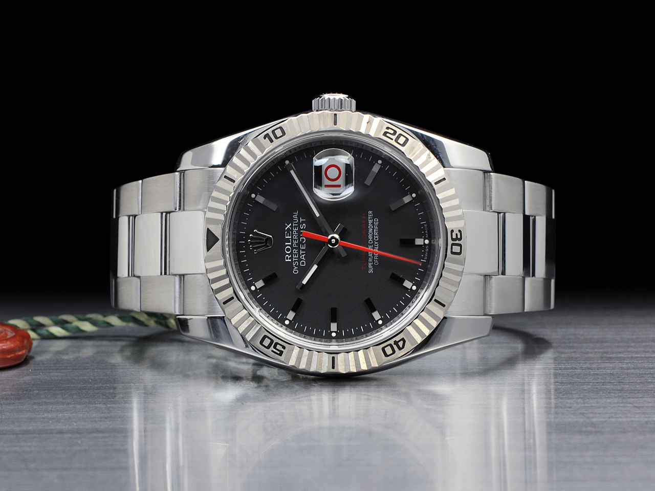 Rolex Datejust 36 Turn-O-Graph Nero Oyster 116264 Royal Black Onyx - immagine 3