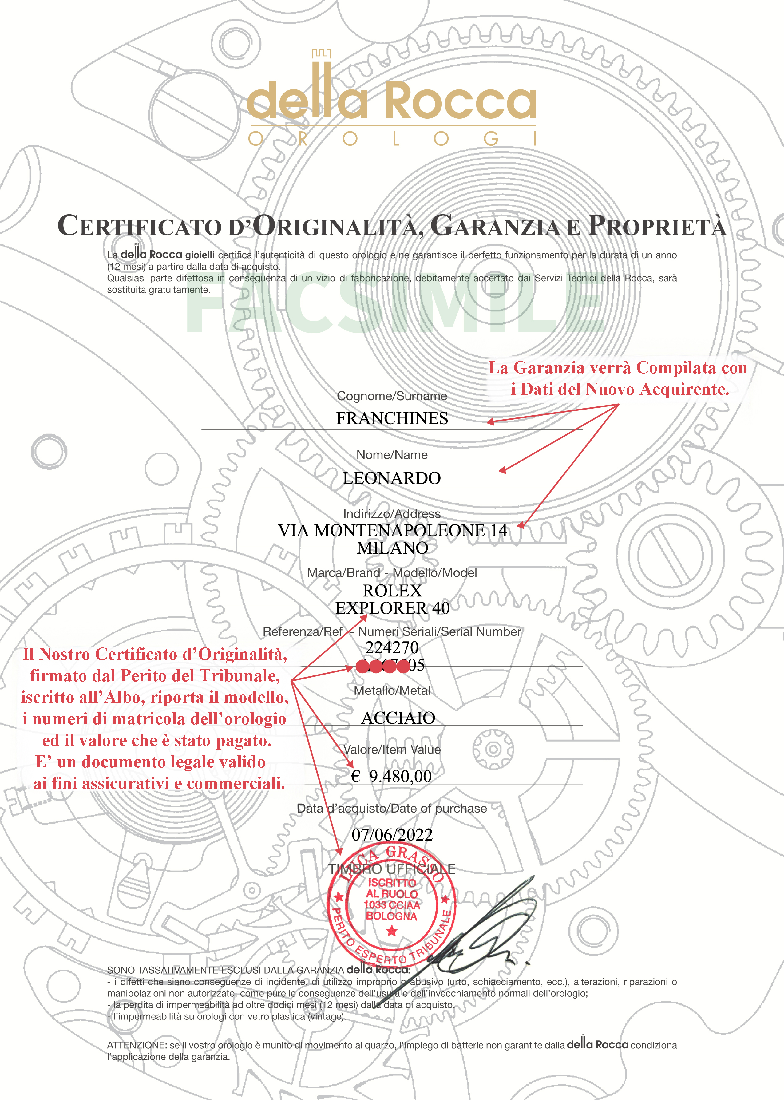 Rolex Explorer 40 Quadrante Nero 224270 - immagine 7