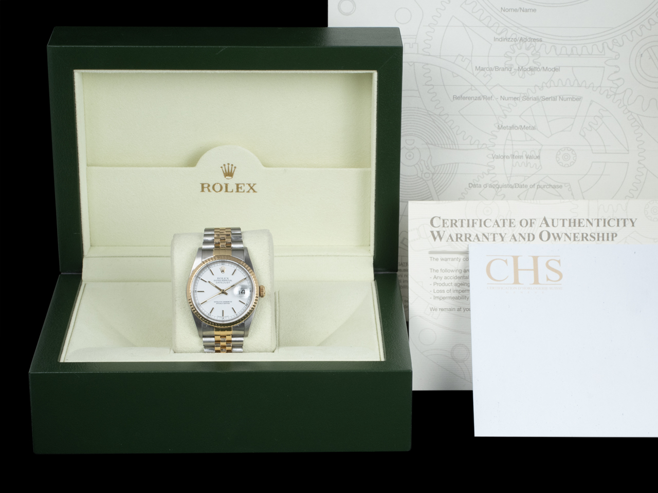 Rolex Datejust 36 Bianco Jubilee 16233 White Milk - immagine 5