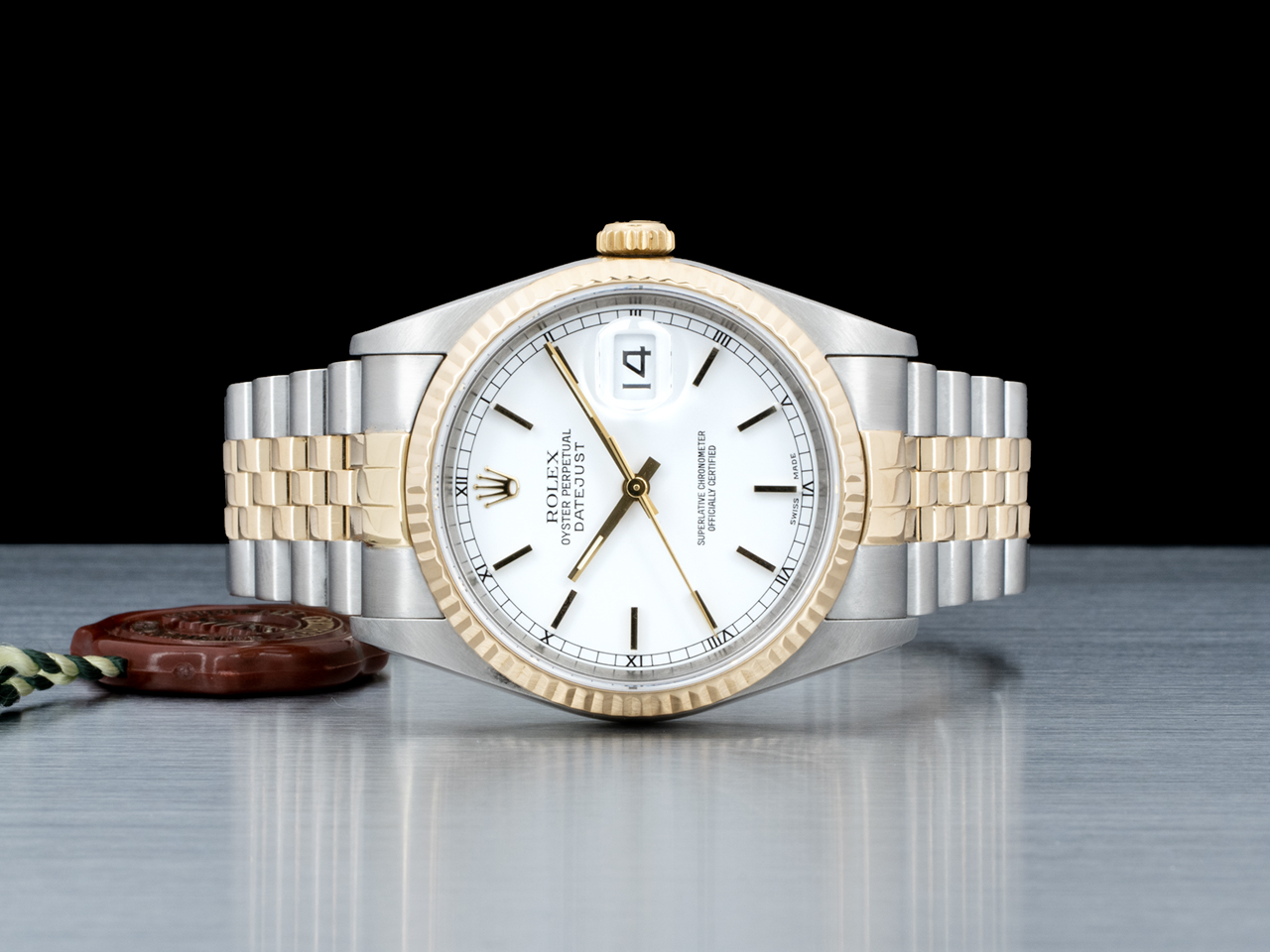 Rolex Datejust 36 Bianco Jubilee 16233 White Milk - immagine 3