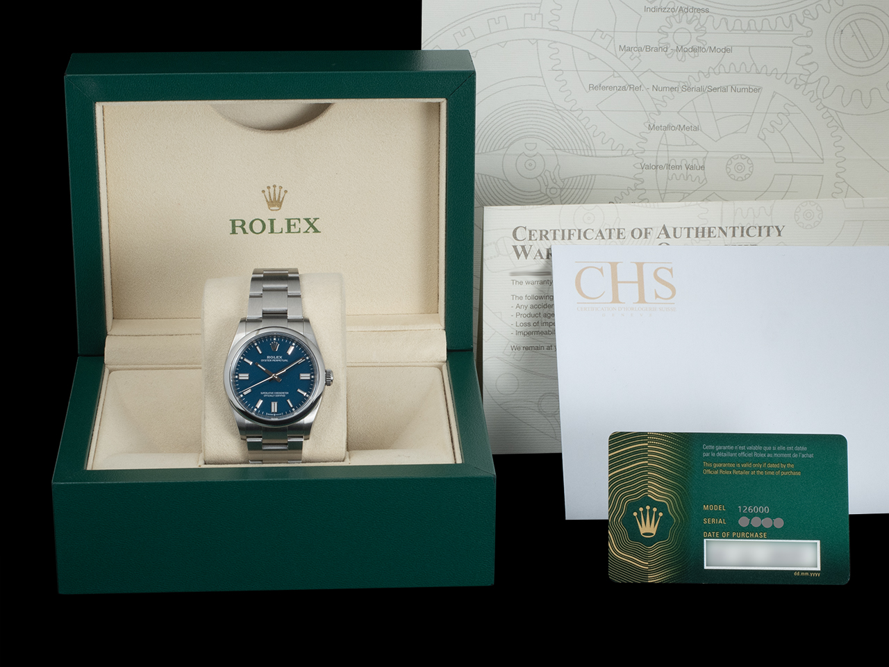 Rolex Oyster Perpetual 36 Blu Oyster 126000 Med Blue - immagine 5