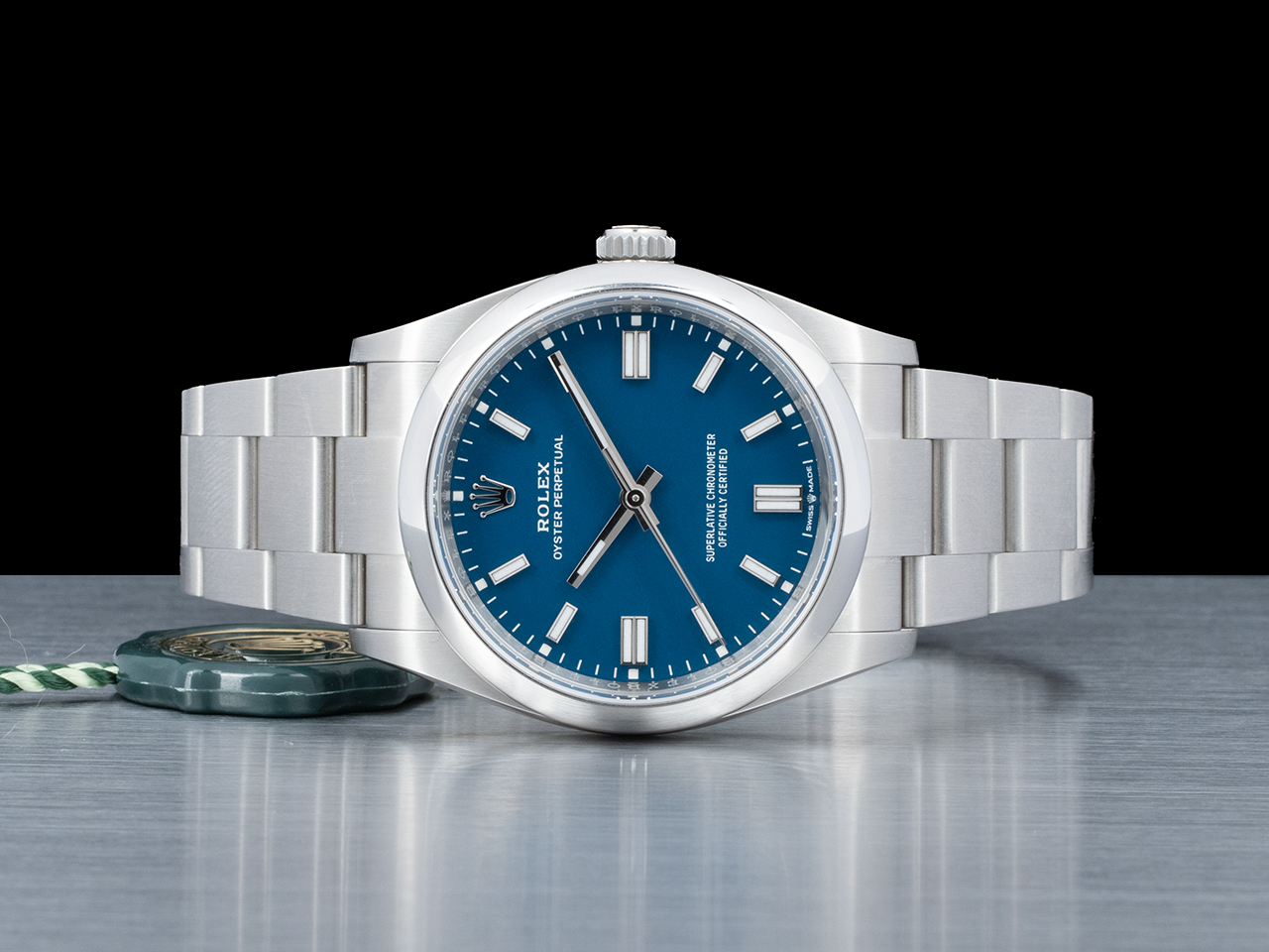 Rolex Oyster Perpetual 36 Blu Oyster 126000 Med Blue - immagine 3
