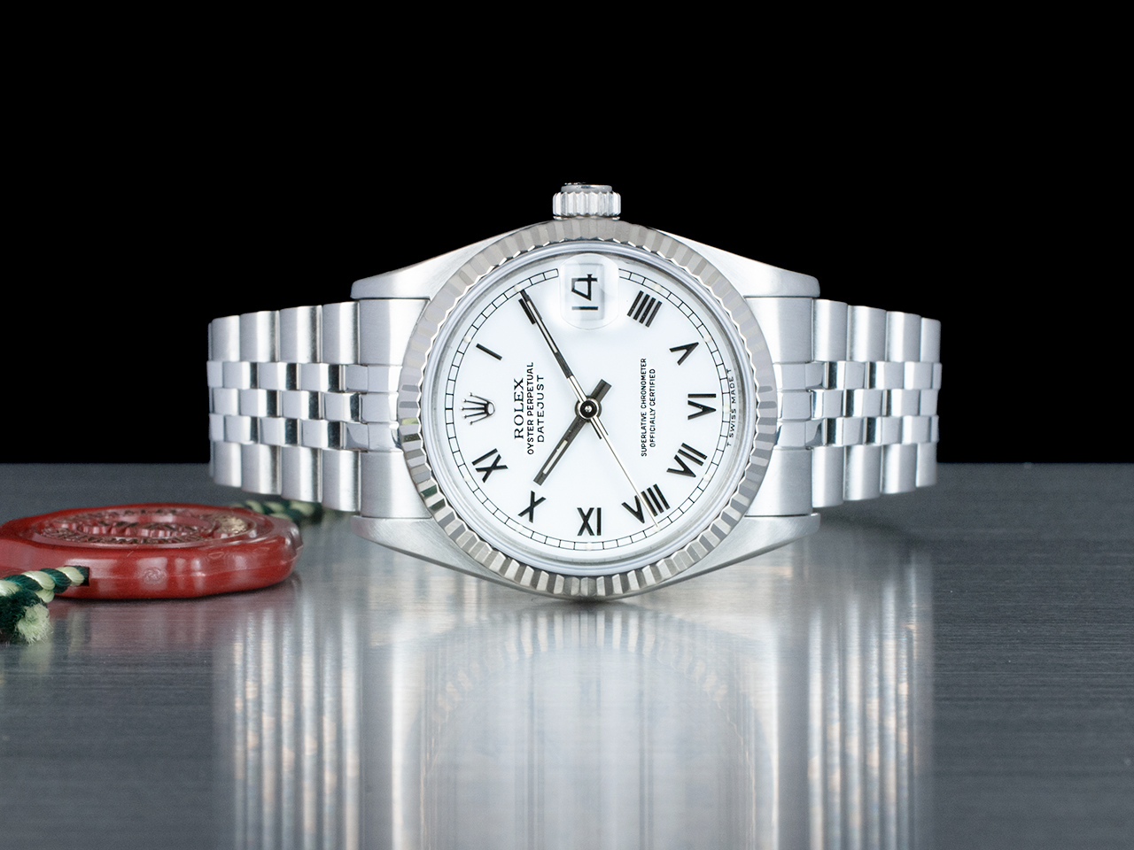 Rolex Datejust 31 Bianco Jubile 68274 White Milk Romani - immagine 3