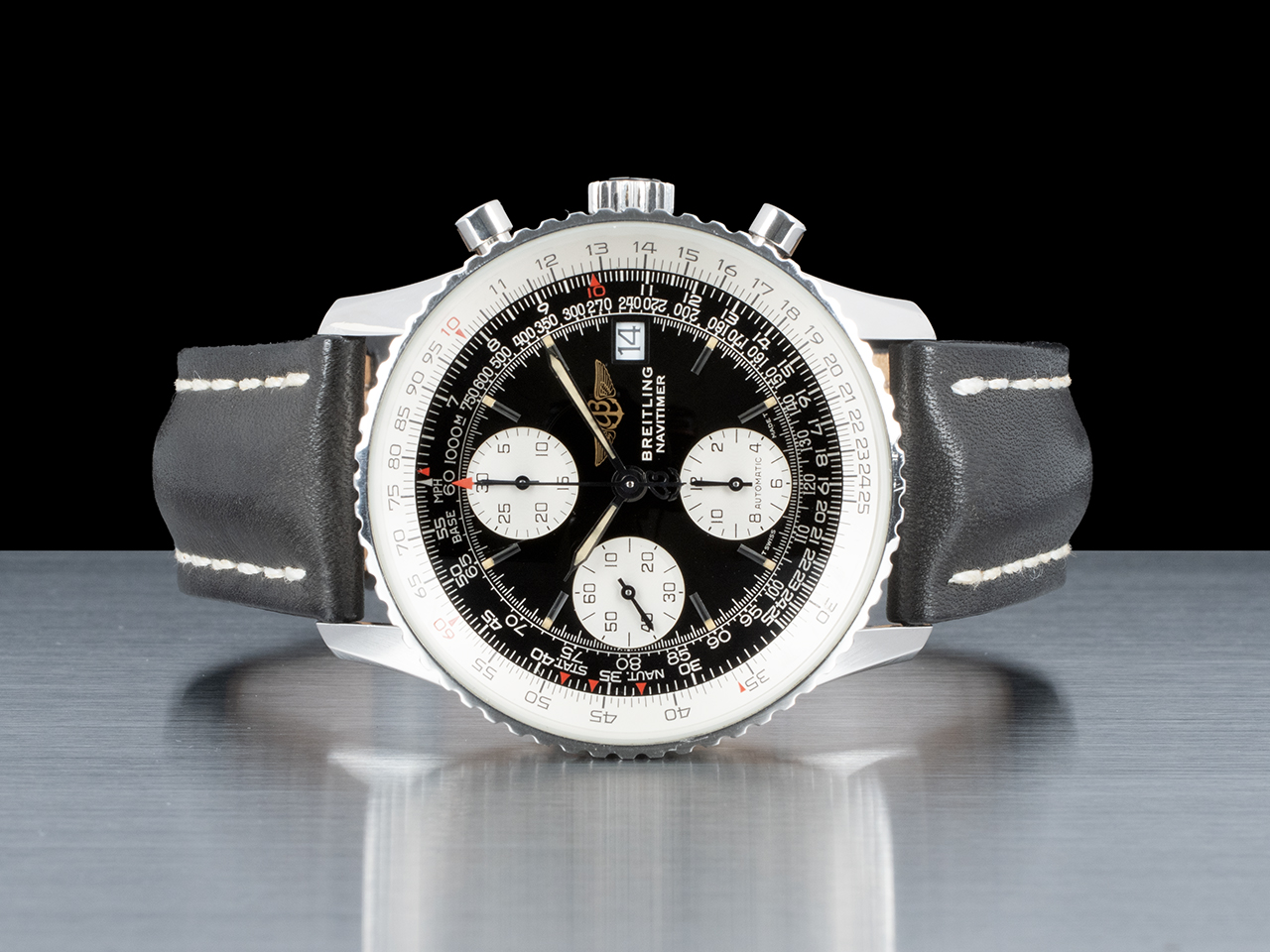 Breitling Old Navitimer II A13022 Quadrante Nero - immagine 3