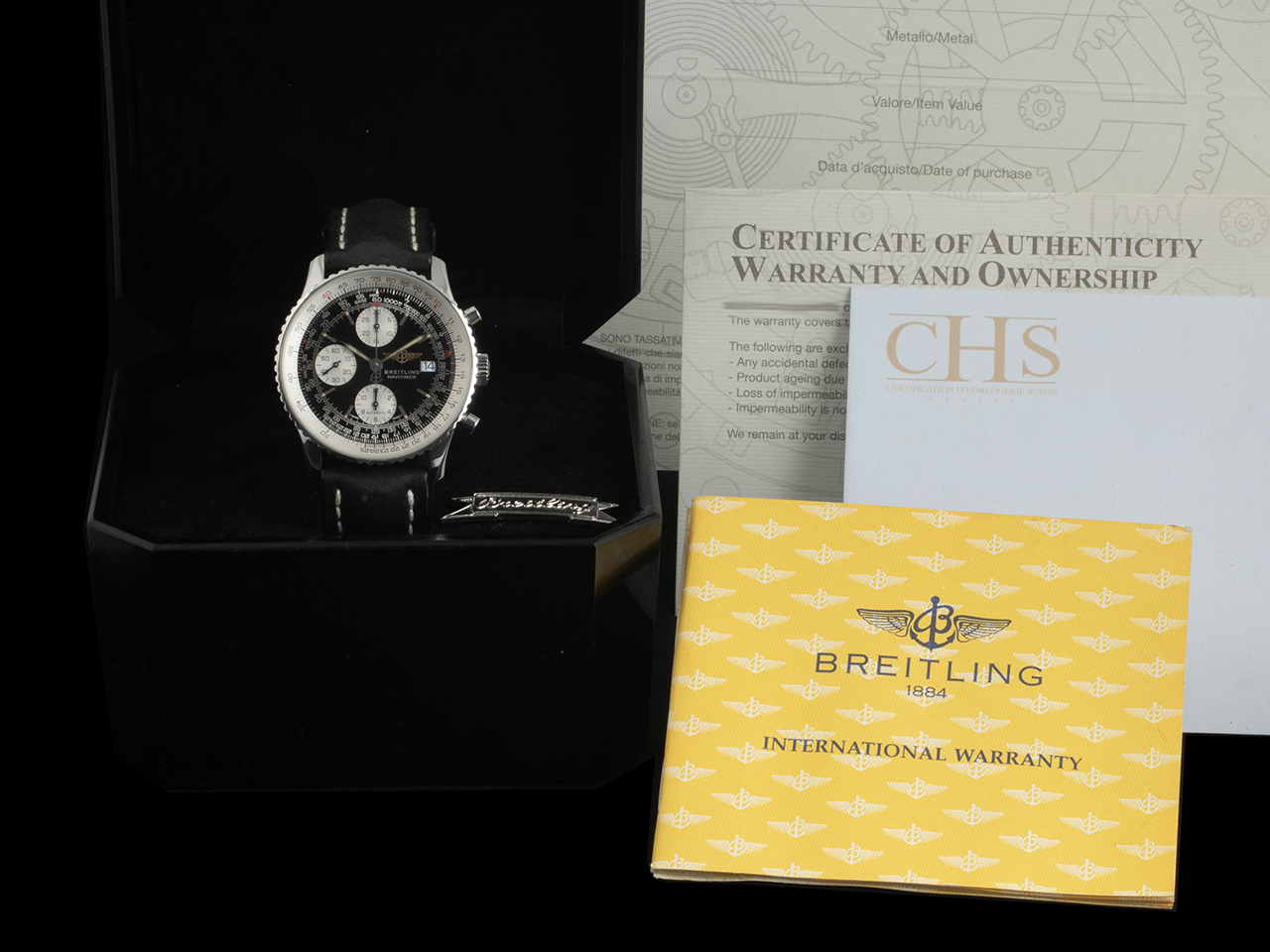 Breitling Old Navitimer II A13022 Quadrante Nero - immagine 5
