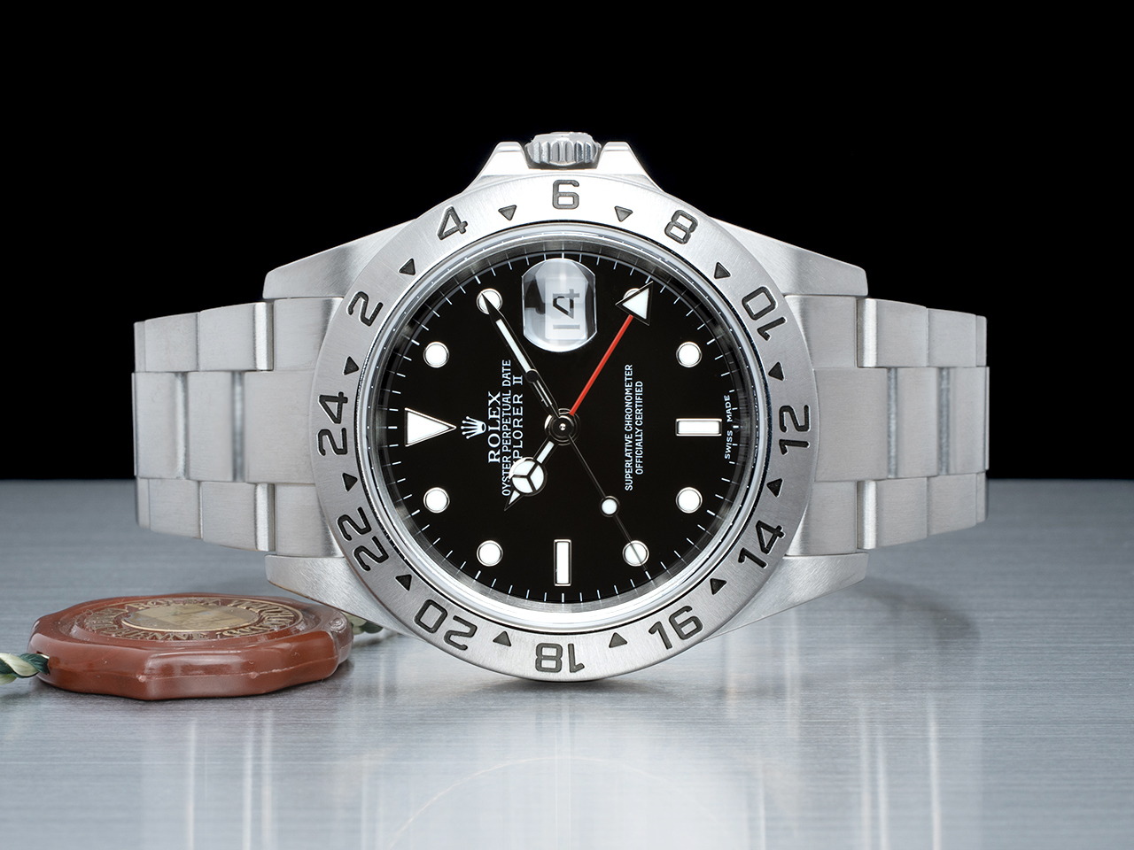 Rolex Explorer II SEL 16570T SEL Quadrante Nero - immagine 3