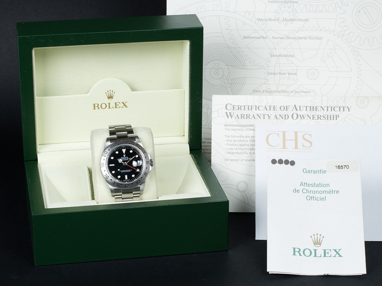 Rolex Explorer II SEL 16570T SEL Quadrante Nero - immagine 5